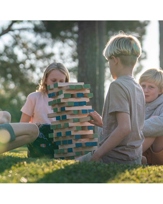 BS TOYS. Παιχνίδι ισορροπίας & στρατηγικής με ξύλινα τουβλάκια και ζάρι