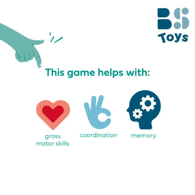 BS TOYS. Παιχνίδι ισορροπίας & στρατηγικής με ξύλινα τουβλάκια και ζάρι