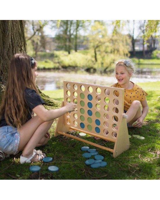 BS TOYS. Ξύλινο παιχνίδι 4 στη σειρά XL