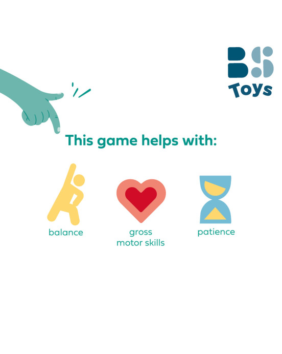 BS TOYS. Παιχνίδι κουταλοδρομίες Egg Relay