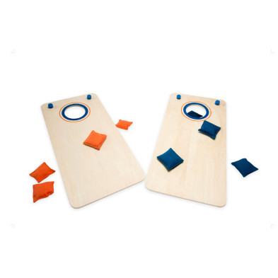 BS TOYS. Ξύλινο παιχνίδι στόχου εξωτερικού χώρου Corn Hole