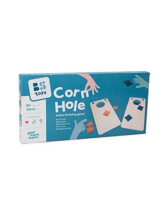 BS TOYS. Ξύλινο παιχνίδι στόχου εξωτερικού χώρου Corn Hole