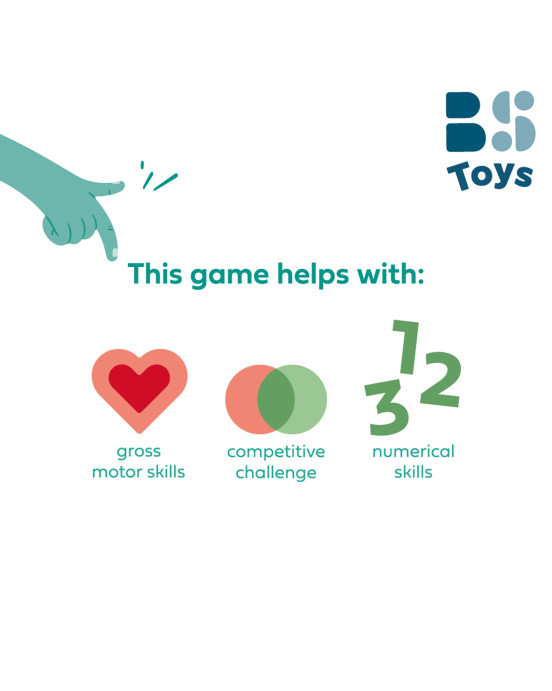 BS TOYS. Στόχος με βέλη δαπέδου XXL
