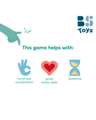 BS TOYS. Ξύλινο παιχνίδι πύργος ισορροπίας Mega balance