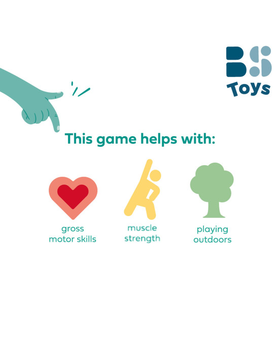 BS TOYS. Ξύλινο παιχνίδι άλματος με εμπόδια