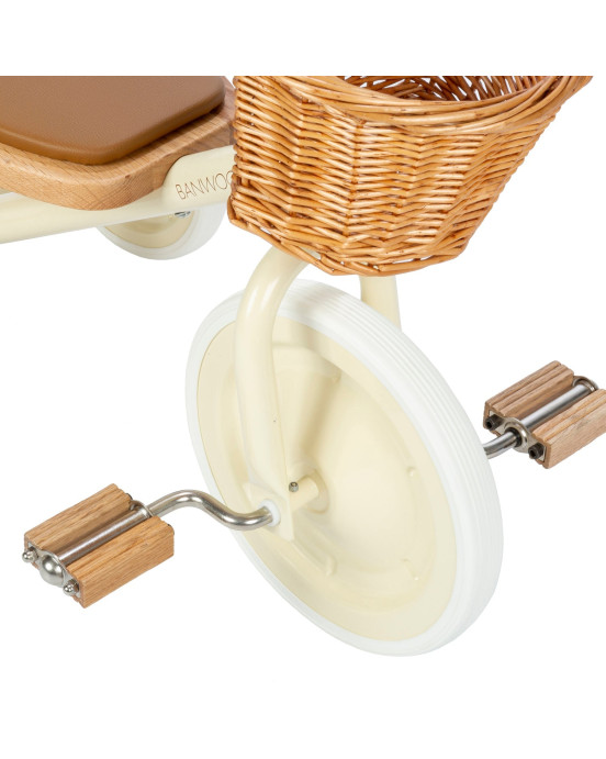 BANWOOD. Τρίκυκλο ποδήλατο Κρεμ