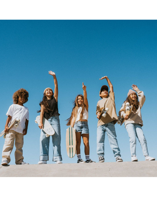 BANWOOD. Skateboard Κόκκινο Ριγέ