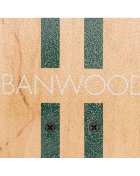 BANWOOD. Skateboard Πράσινο Ριγέ