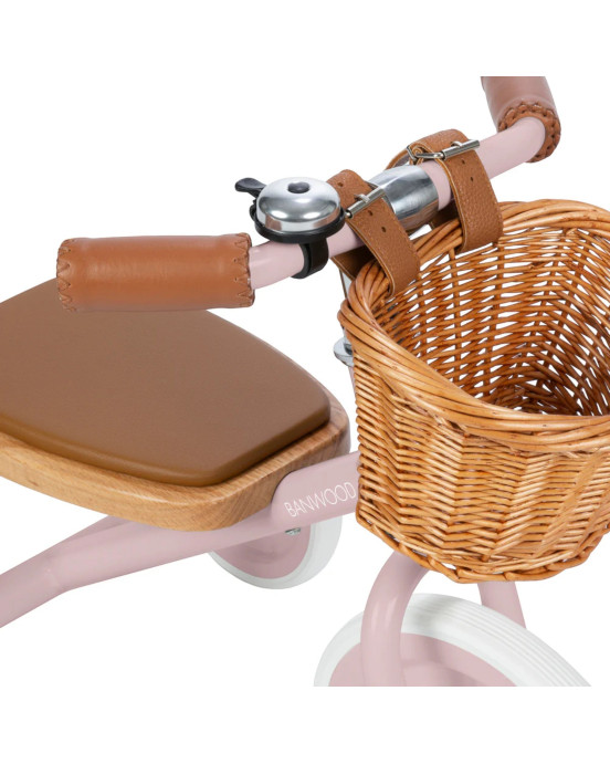 BANWOOD. Τρίκυκλο ποδήλατο Φυσικό ροζ