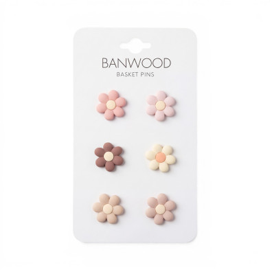 BANWOOD. Διακοσμητική Καρφίτσα για Καλάθι - Λουλούδια