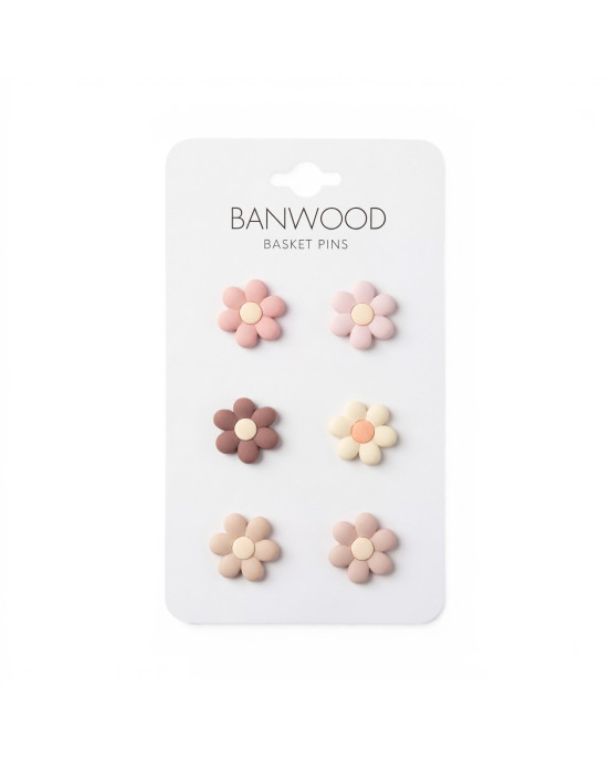 BANWOOD. Διακοσμητική Καρφίτσα για Καλάθι - Λουλούδια