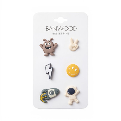 BANWOOD. Διακοσμητική Καρφίτσα για Καλάθι - Διάστημα