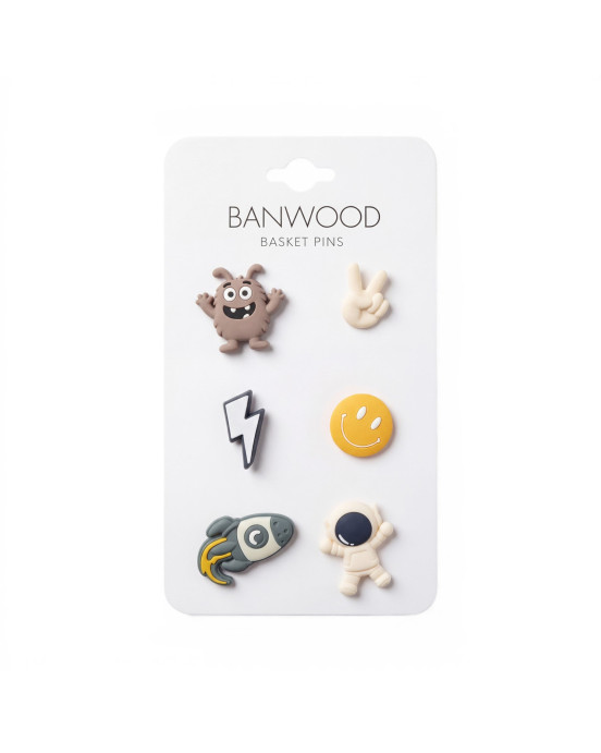 BANWOOD. Διακοσμητική Καρφίτσα για Καλάθι - Διάστημα