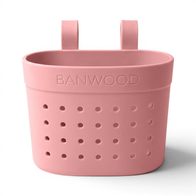 BANWOOD. Καλάθι Ποδηλάτου/Πατινιού Pin & Ride - Σκούρο Ροζ