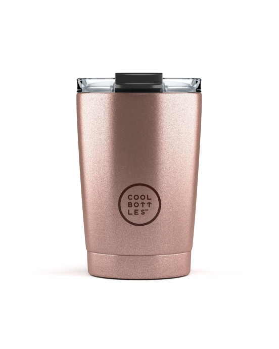 COOL BOTTLES. Ανοξείδωτο ποτήρι-θερμός Μεταλλικό Ροζ 330ml