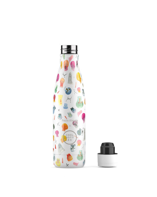 COOL BOTTLES. Ανοξείδωτο μπουκάλι Crazy Skulls 500ml