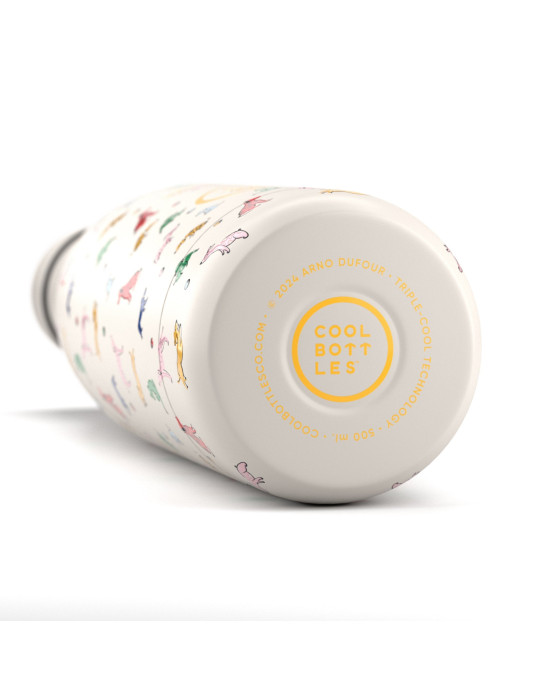 COOL BOTTLES. Ανοξείδωτο μπουκάλι Σκυλάκια σε πάρτυ 500ml