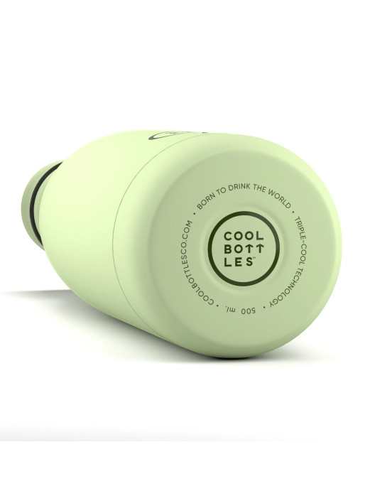 COOL BOTTLES. Ανοξείδωτο μπουκάλι-θερμός Απαλό Πράσινο 500ml