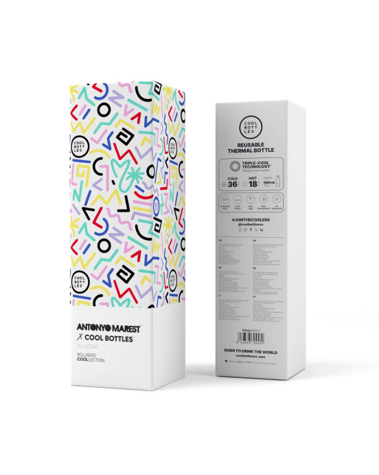 COOL BOTTLES. Ανοξείδωτο μπουκάλι-θερμός Antonyo Marest - Allegra 500ml