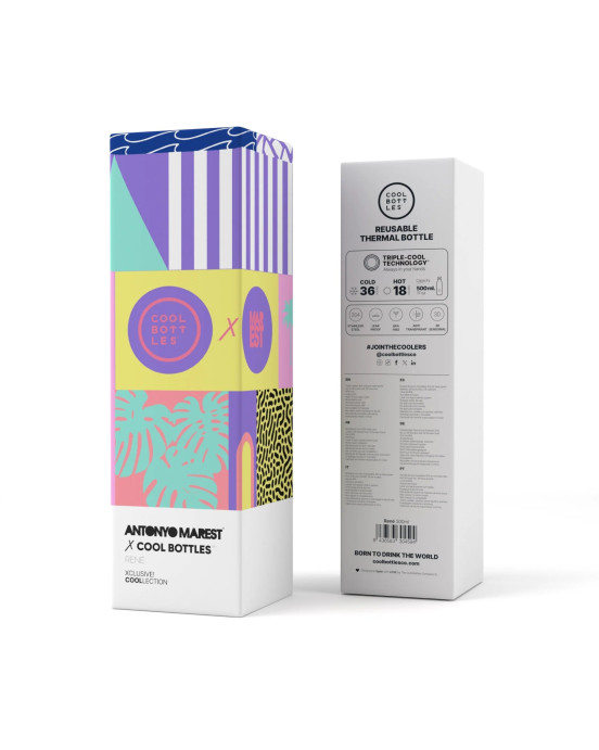 COOL BOTTLES. Ανοξείδωτο μπουκάλι-θερμός Antonyo Marest - Rene 500ml