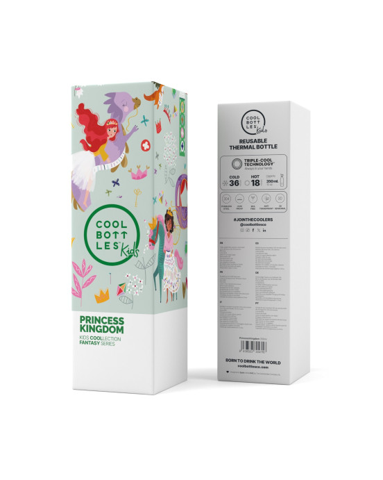 COOL BOTTLES. Ανοξείδωτο μπουκάλι Πριγκίπισσες 350ml