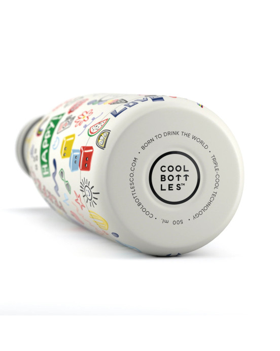 COOL BOTTLES. Ανοξείδωτο μπουκάλι Good Vibes 500ml