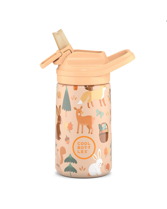 COOL BOTTLES. Ανοξείδωτο παιδικό παγούρι Φίλοι του Δάσους 350ml