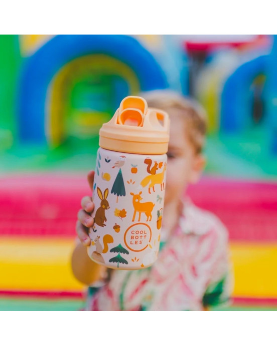 COOL BOTTLES. Ανοξείδωτο παιδικό παγούρι Φίλοι του Δάσους 350ml