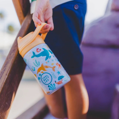 COOL BOTTLES. Ανοξείδωτο παιδικό παγούρι Υποβρύχιος Κόσμος 350ml