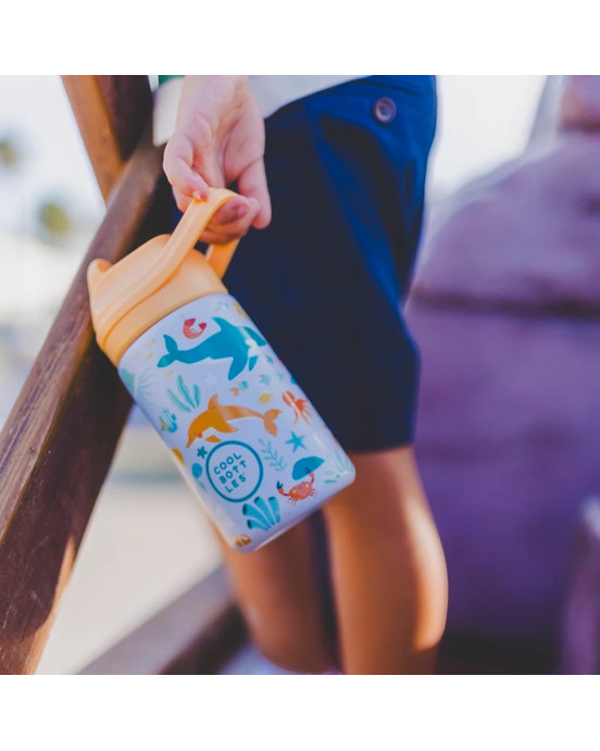 COOL BOTTLES. Ανοξείδωτο παιδικό παγούρι Υποβρύχιος Κόσμος 350ml