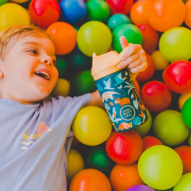 COOL BOTTLES. Ανοξείδωτο παιδικό παγούρι Τροπικό Δάσος 350ml