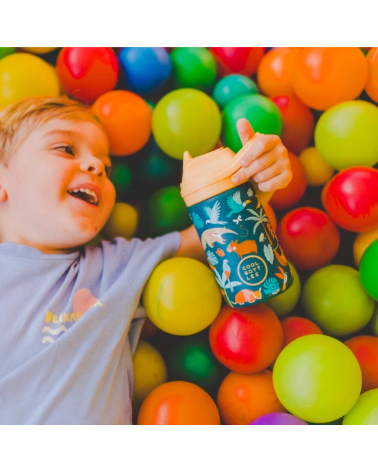 COOL BOTTLES. Ανοξείδωτο παιδικό παγούρι Τροπικό Δάσος 350ml