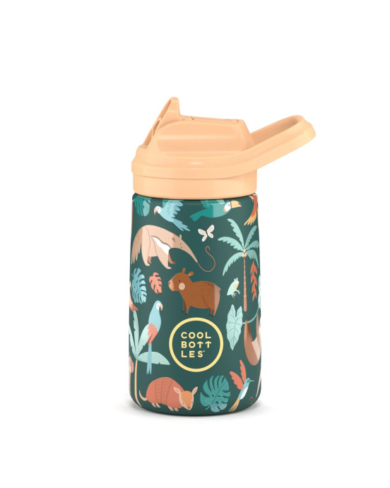 COOL BOTTLES. Ανοξείδωτο παιδικό παγούρι Τροπικό Δάσος 350ml