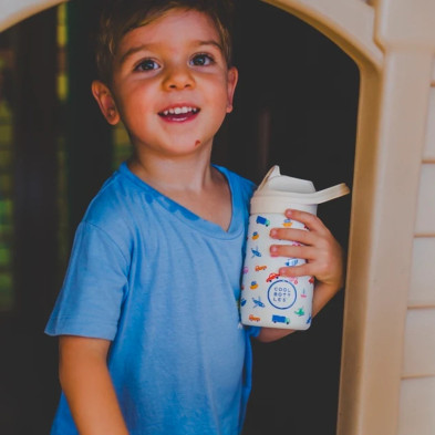 COOL BOTTLES. Ανοξείδωτο παιδικό παγούρι Μικρές Ρόδες 350ml