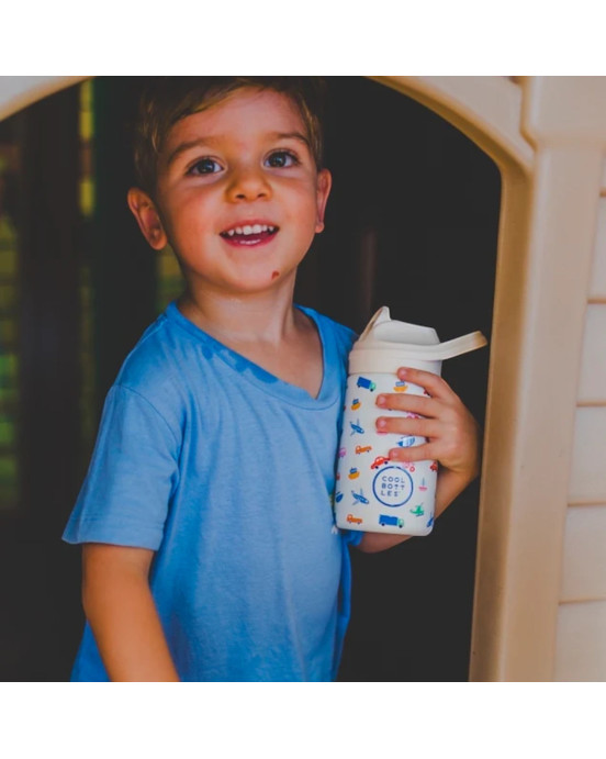 COOL BOTTLES. Ανοξείδωτο παιδικό παγούρι Μικρές Ρόδες 350ml