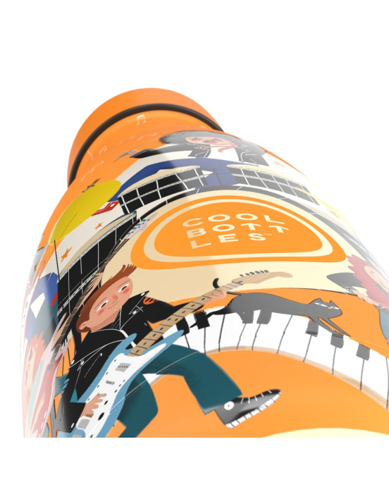 COOL BOTTLES. Ανοξείδωτο παιδικό μπουκάλι Music Beat 350ml