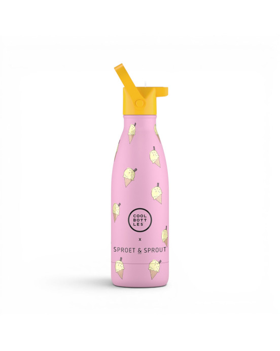 COOL BOTTLES. Ανοξείδωτο παιδικό μπουκάλι Pink Scoop 350ml
