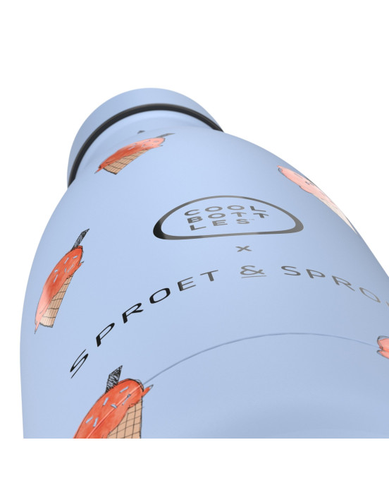 COOL BOTTLES. Ανοξείδωτο παιδικό μπουκάλι Blue Scoop 350ml