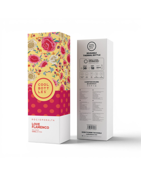 COOL BOTTLES. Ανοξείδωτο μπουκάλι-θερμός Love Flamenco 500ml