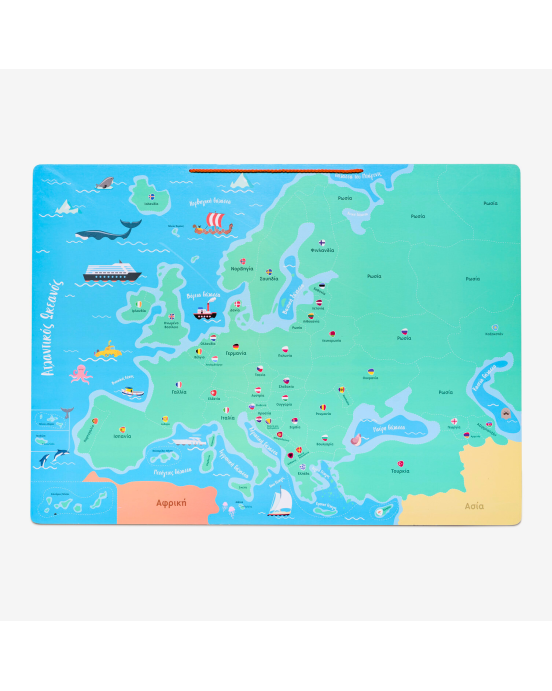 Cozykids - Μαγνητικός χάρτης παζλ Ευρώπη