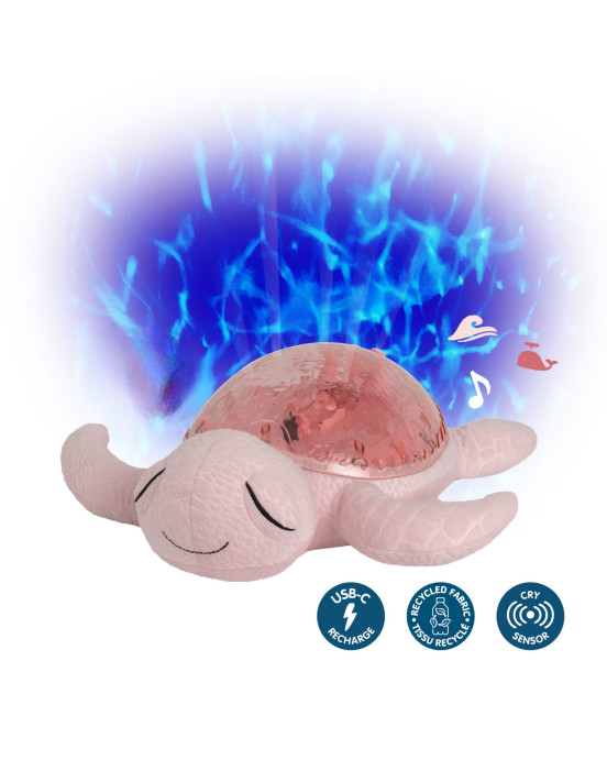 CLOUD B. Υφασμάτινος προβολέας νυχτός Tranquil Χελώνα (ροζ)