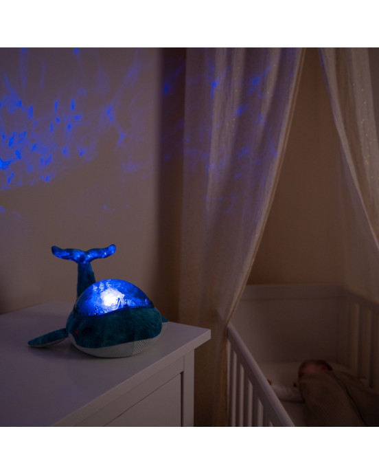 CLOUD B. Υφασμάτινος προβολέας νυχτός Tranquil Φάλαινα (μπλε)
