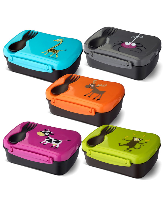 CARL OSCAR. Φαγητοδοχείο με παγοκύστη N'ice Box Αράχνη - Γκρι