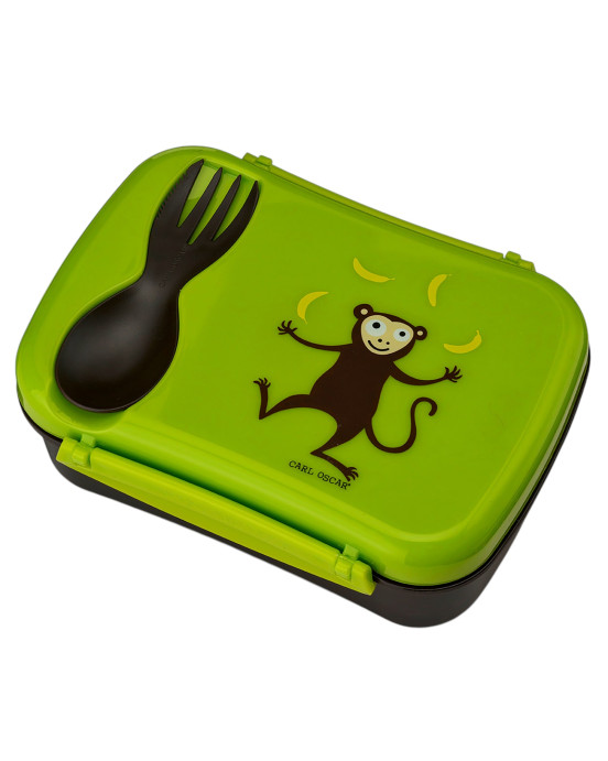 CARL OSCAR. Φαγητοδοχείο με παγοκύστη N'ice Box Μαϊμού - Λάιμ