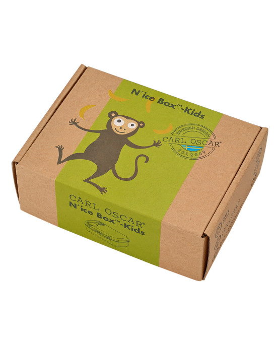 CARL OSCAR. Φαγητοδοχείο με παγοκύστη N'ice Box Μαϊμού - Λάιμ
