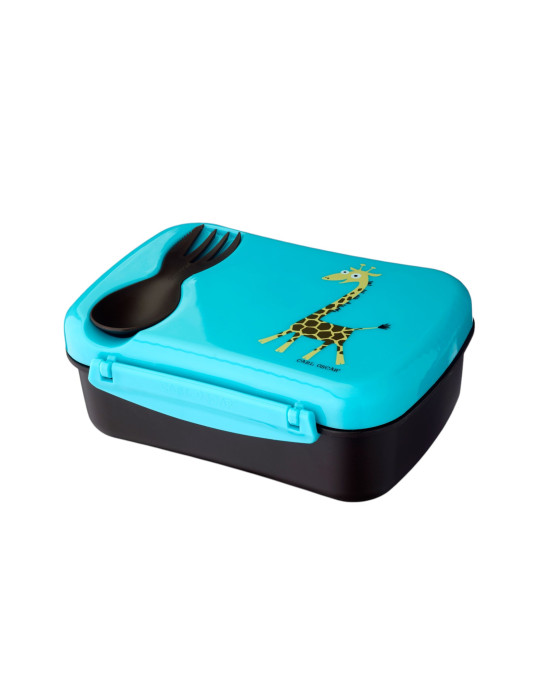CARL OSCAR. Φαγητοδοχείο με παγοκύστη N'ice Box Καμηλοπάρδαλη - Τιρκουάζ