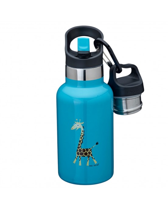 CARL OSCAR. Ανοξείδωτο μπουκάλι θερμός 350ml TEMPflask Καμηλοπάρδαλη - Τιρκουάζ
