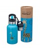 CARL OSCAR. Ανοξείδωτο μπουκάλι θερμός 350ml TEMPflask Καμηλοπάρδαλη - Τιρκουάζ