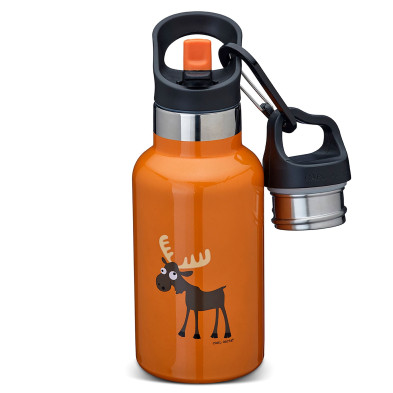 CARL OSCAR. Ανοξείδωτο μπουκάλι-θερμός 350ml TEMPflask Τάρανδος - Πορτοκαλί
