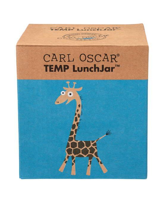 CARL OSCAR. Ανοξείδωτο θερμός φαγητοδοχείο με μαχαιροπίρουνο 500ml TEMP LunchJar Καμηλοπάρδαλη - Τιρκουάζ